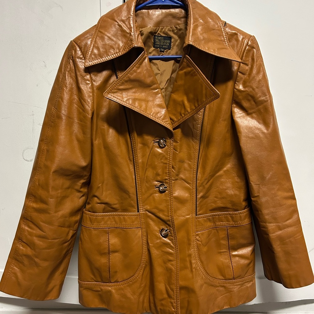 Women's Tan Leather Jacket